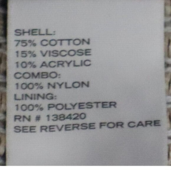 Etcetera Size 6 Cotton Crochet Open Knit Office Blazer Cardigan Contemporary - Picture 9 of 12